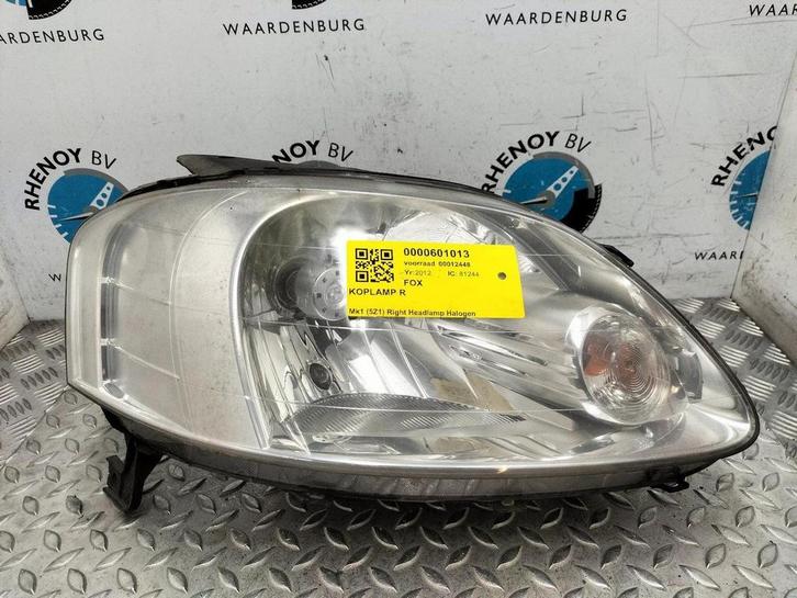 VOLKSWAGEN FOX Fox 1.2 Trendline KOPLAMP R 2012, Auto-onderdelen, Verlichting, Gebruikt, ARN erkend, Stiba lid, Erkend duurzaam