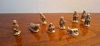 9 Miniatuur kerst stal figuurtjes, Ophalen of Verzenden, Zo goed als nieuw, Beeld(je)