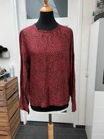 Drykorn blouse shirt maat 38 zwart bordeauxrood poemaprint, Maat 38/40 (M), Drykorn, Ophalen of Verzenden, Zo goed als nieuw