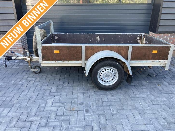 Solide aanhanger aanhangwagen enkelasser geremd, Auto diversen, Aanhangers en Bagagewagens, Gebruikt