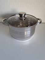 Royalty Line soeppan met glazen deksel 6l diam. 25cm, Ophalen, Gebruikt