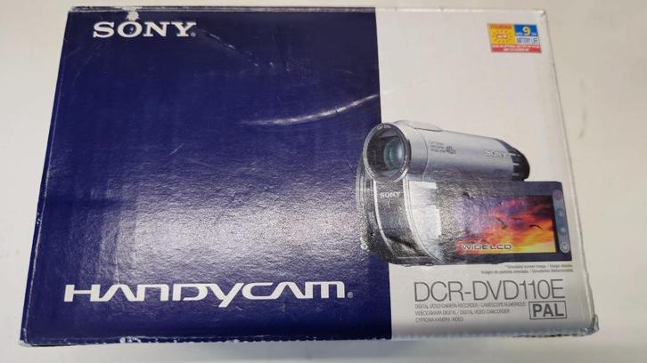 dcr-dvd110e handycam met boekjes, Audio, Tv en Foto, Videocamera's Digitaal, Gebruikt, Camera, Sony, 20x of meer, Ophalen