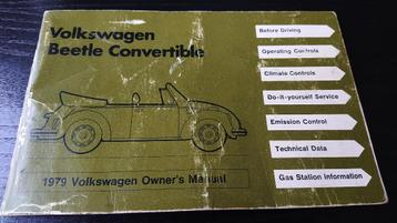 Volkswagen Beetle Convertible 1979 USA manual