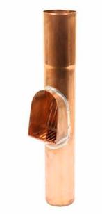 Koperen Bladvanger tbv regenpijp ø80mm ***UITVERKOOP***, Nieuw, Ophalen of Verzenden, Zink, Minder dan 2 meter