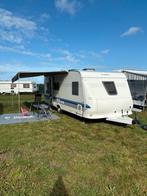 Hobby 560 kmfe uit 2003 met voortent, luifel en zakluifel!, 90 kg, Rondzit, Hobby, Frans bed