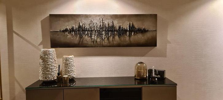 Modern Schilderij met Abstract Design, Antiek en Kunst, Kunst | Overige Kunst, Ophalen of Verzenden