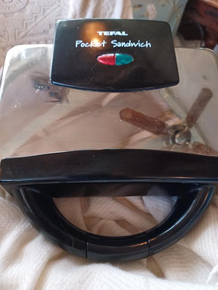 Tefal Pocket Sandwich Maker 6010, Witgoed en Apparatuur, Contactgrills, Zo goed als nieuw, Ophalen of Verzenden
