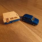 Majorette Golf - Blauw met caravan, Ophalen of Verzenden, Gebruikt, Auto