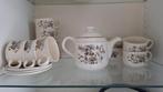 Pinewood theeservies theepot en 12 kop en schotels, Ophalen, Zo goed als nieuw