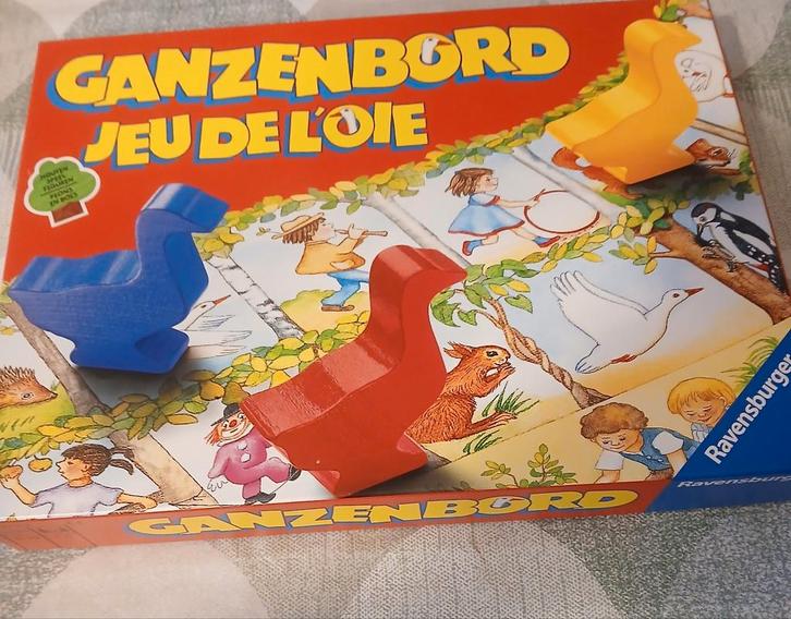 Ganzenbord - Klassiek Bordspel van Ravensburger zgan, Hobby en Vrije tijd, Gezelschapsspellen | Bordspellen, Zo goed als nieuw