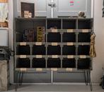 Vintage industriële Vakkenkast met Sexy Hairpins, Ophalen, Gebruikt