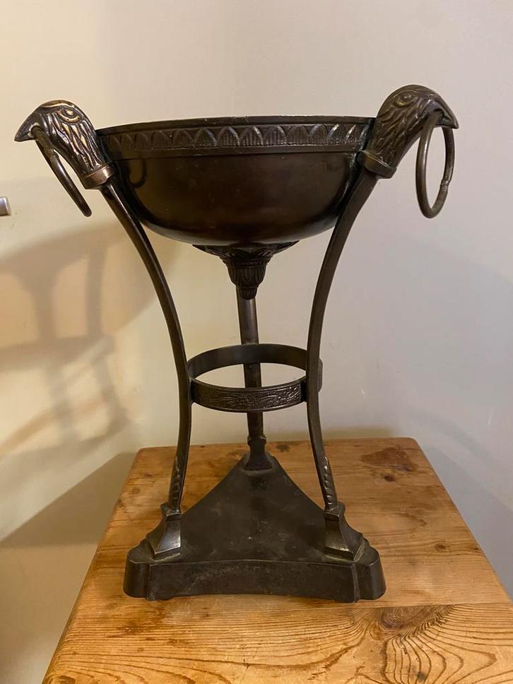 Koperen pot op voet, Antiek en Kunst, Antiek | Koper en Brons, Koper, Ophalen of Verzenden