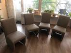 Eettafel stoelen 4x, Ophalen, Gebruikt, Vier, Stof