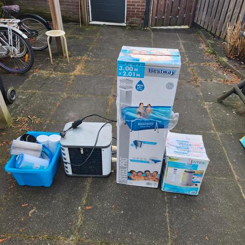 Zwembad met toebehoren, Tuin en Terras, Zwembaden, Zo goed als nieuw, Minder dan 80 cm, 200 tot 400 cm, 200 tot 300 cm, Rechthoekig
