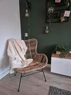 Stoel rotan, Huis en Inrichting, Stoelen, Ophalen, Gebruikt, Bruin, Riet of Rotan
