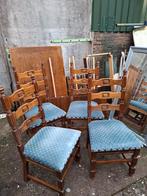 Eethoek met uittrektafel en 4 stoelen, Huis en Inrichting, Stoelen, Ophalen