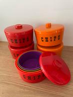 Vintage snacktoren bakjes chips noten pinda's, Ophalen of Verzenden, Gebruikt