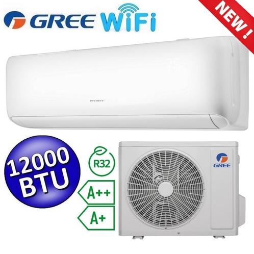 GREE  Airconditioning - MONO SPLIT 3,4 Kw incl WiFi, Witgoed en Apparatuur, Airco's, Nieuw, Wandairco, Minder dan 60 m³, 3 snelheden of meer