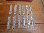 12 art deco kristallen messenleggers