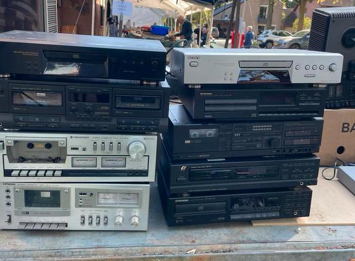 Partij Audio Apparatuur - Niet Getest, Audio, Tv en Foto, Cd-spelers, Overige merken, Ophalen