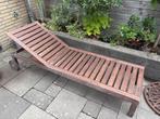 Ligbed / zonnebed., Tuin en Terras, Ligbedden, Ophalen, Gebruikt, Hout, Verstelbaar