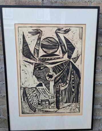 Houtgravure. Sign & genummerd. Ca 1900. 44/61 cm. beschikbaar voor biedingen