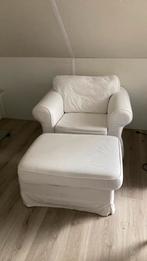 Ikea Ektorp stoel en hocker, Ophalen, Gebruikt