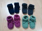 Gebreide babyslofjes van sokkenwol met merinowol. Nieuw., Kinderen en Baby's, Babykleding | Schoentjes en Sokjes, Verzenden, Nieuw