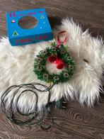 Antieke kerst piek hanger met klokjes en lichtjes jaren 50, Ophalen of Verzenden, Zo goed als nieuw