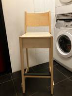 Houten IKEA barkruk met rugleuning - 78cm hoog, Huis en Inrichting, Barkrukken, Ophalen, Gebruikt, 60 tot 90 cm, 1 kruk