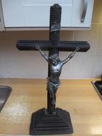 Antiek tramp art Heiligen kruis jezus samak aan kruis, Antiek en Kunst, Ophalen