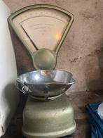 Antieke weegschaal Nationaal Voorburg 1958 oud groen, Antiek en Kunst, Ophalen