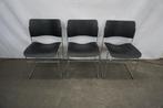 David Rowland 40/4 Howe Stoelen, stoel stapelbaar, Huis en Inrichting, Stoelen, Gebruikt, Drie, Zwart, Ophalen of Verzenden