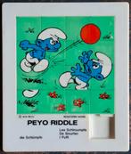 Smurfen schuifpuzzel.  PEYO RIDDLE. 1976.   17/20 cm., Verzamelen, Smurfen, Ophalen, Zo goed als nieuw, Overige Smurfen, Overige typen