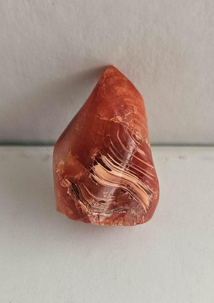 Carneool fakkelkristal, Sieraden, Tassen en Uiterlijk, Edelstenen, Zo goed als nieuw, Ophalen of Verzenden