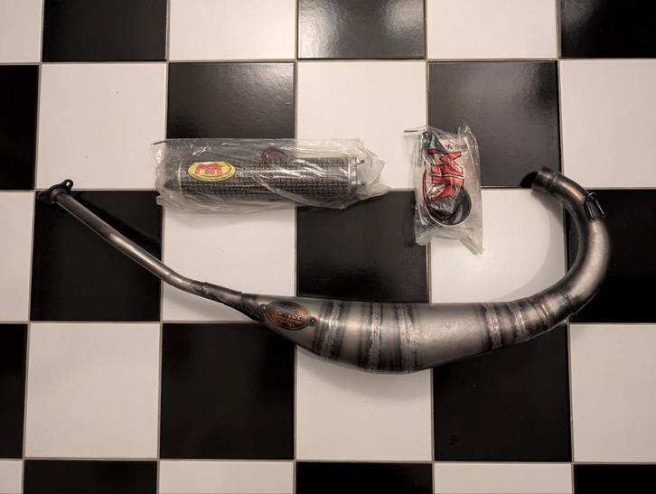 Metrakit Pro Race Uitlaat met Kevlar Demper Derbi, Fietsen en Brommers, Brommeronderdelen | Algemeen, Nieuw, Uitlaat, Ophalen of Verzenden