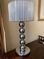 Shiny silver table lamp, Overige materialen, 50 tot 75 cm, Ophalen of Verzenden, Zo goed als nieuw