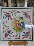 Kaartje hobbydots sparkles vogels bij nest met eieren, Ophalen of Verzenden, Nieuw, Dieren