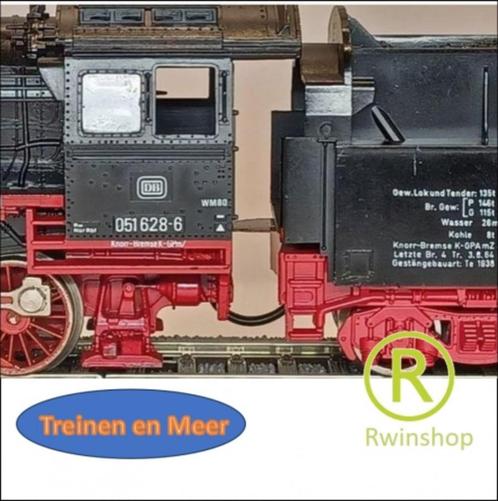 Stoomlocomotief BR051 628-6 met tender H0 1177 Digitaal, Hobby en Vrije tijd, Modeltreinen | H0, Zo goed als nieuw, Locomotief