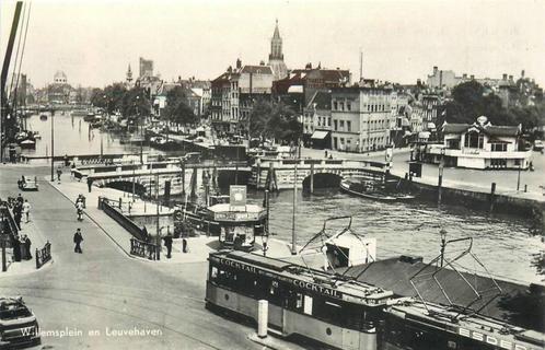 (388-125-009) Rotterdam Willemsplein en Leuvehaven, Verzamelen, Ansichtkaarten | Nederland, Zuid-Holland, Verzenden