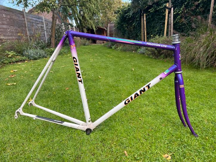 Vintage Giant Peloton Lite Frame 57cm, Fietsen en Brommers, Fietsonderdelen, Gebruikt, Racefiets, Frame, Ophalen of Verzenden
