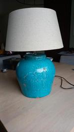 Robuuste Tafellamp met Stenen Voet, Huis en Inrichting, Lampen | Tafellampen, Ophalen of Verzenden, Gebruikt, Overige materialen