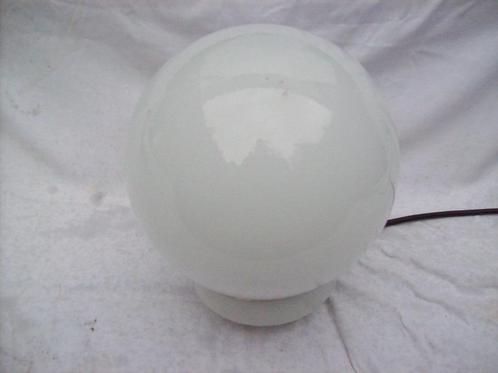 Oude industriële kantoorlamp bollamp plafondlamp, Huis en Inrichting, Lampen | Plafondlampen, Gebruikt, Glas, Overige materialen