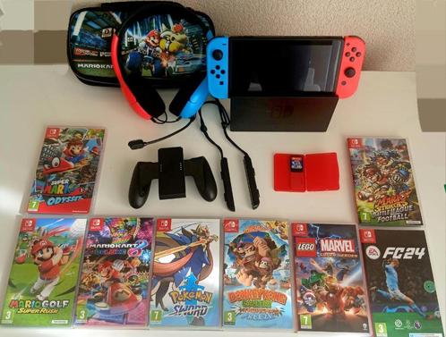 Nintendo Switch, Spelcomputers en Games, Spelcomputers | Nintendo Switch, Zo goed als nieuw, Switch Original, Met 1 controller