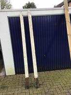 2 zware hardhouten palen 10 x 10 cm., Hardhout, Palen, Ophalen