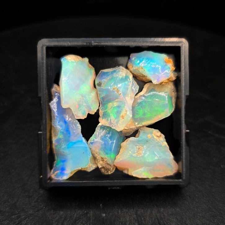 Lot #1 Ruwe Ethiopische Opaal - Prachtige Kleuren!, Sieraden, Tassen en Uiterlijk, Edelstenen, Nieuw, Ophalen of Verzenden