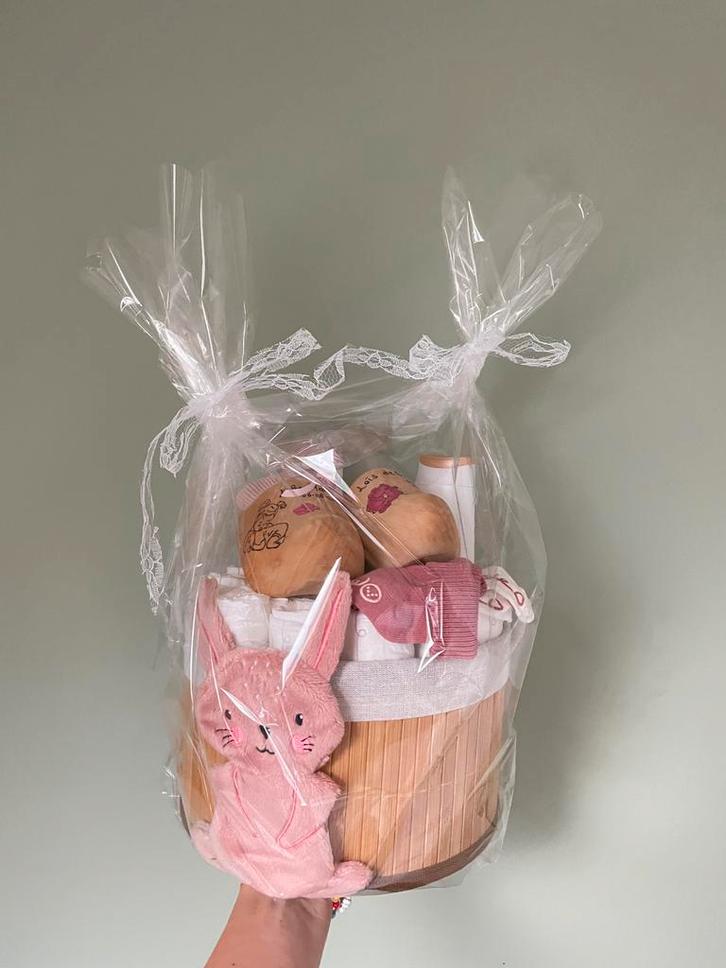 Luiertaart / kraampakket met geboorte klompen, Kinderen en Baby's, Kraamcadeaus en Geboorteborden, Nieuw, Kraamcadeau, Ophalen