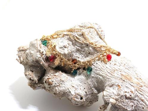 MOOI goud kleurige meerstrengen armband, Sieraden, Tassen en Uiterlijk, Armbanden, Nieuw, Overige materialen, Goud, Met bedels of kralen