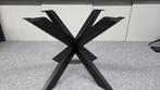 X tafelpoten, onderstel kruispoot staal poedercoat zwart., Huis en Inrichting, Tafelonderdelen, Ophalen, Tafelpoot, Zo goed als nieuw