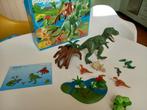 Playmobil 4174 T-rex met velociraptors. Met doos en boekje, Kinderen en Baby's, Speelgoed | Playmobil, Ophalen of Verzenden, Gebruikt